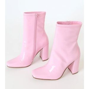 Steve Madden Pink Leana Boots